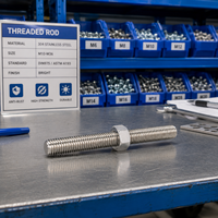 Stainless Steel Full Threaded Rod Stud Bolt | DIN975/DIN976 | Grade 8.8/10.9 | Zinc/Passivated Finish | All Sizes Customizable |