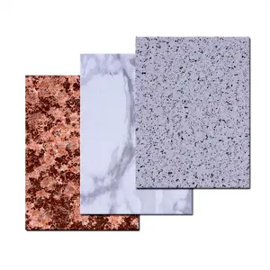 Marble Finish Aluminum Composite Panels ACP ACM Panel Curtain Wall Cladding Panel For Kitchen Cabinet