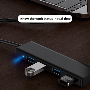 4 en 1 USB Hub 3,0 Transferencia rápida de datos Usb3.0 Hub de 4 puertos Compatible con Windows <span class=keywords><strong>PC</strong></span> Mac Impresora <span class=keywords><strong>HDD</strong></span> móvil para computadora portátil - Product Image 5