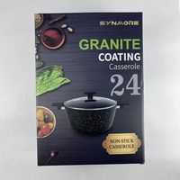 Batterie de Cuisine Antiadhésive pour la Maison et la Cuisine, Ensemble d'Ustensiles Anti-Adhérents avec Faitouts, Poêles et Casseroles