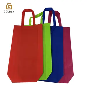 Factory Custom Logo Offset Printing Eco-friendly 80gsm Non-woven Fabric Tote Bag PP Spunbond Non Woven Fabric Bag