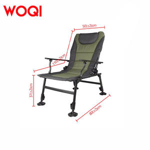Silla Reclinable Ajustable Woqi, Silla de Playa Plegable Portátil, Tela Oxford Verde, Estructura de Hierro, Cómoda - Product Image 2