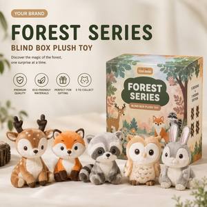 Mignons amis de la forêt : Boîte mystère en peluche 10-15cm, mini-animaux en matériaux variés pour enfants, objets de collection, cadeau de fête d'anniversaire, vente en gros - Product Image 1