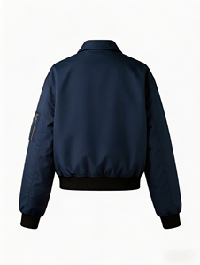 Blouson Bomber Vintage à Revers Style Américain Ma1 <span class=keywords><strong>Court</strong></span> pour <span class=keywords><strong>Homme</strong></span> – Coupe Ample Décontractée, Uniforme de Baseball Polyvalent - Product Image 2
