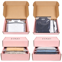 Boîtes en carton personnalisées pour vêtements, boîtes cadeaux ondulées pour l'expédition et l'envoi, avec logo, emballage pour vêtements