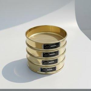 Peneira de Malha Padrão de Alta Qualidade com Armação de Latão, Diâmetro 8 e 12 polegadas, para Solo, Cimento e Agregados, Manual, para Peneiramento 1% - Product Image 6