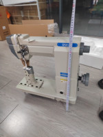 Machine à coudre à point droit à aiguille simple QS-9910, crochet large, robuste, pour cuir, à colonne