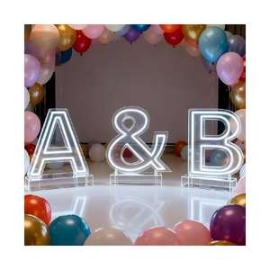 Letras Luminosas 'Cásate Conmigo' de 4 Pies, Letrero de Neón Acrílico Grande, Números Gigantes del 0 al 9, Luz de Neón Personalizada, Decoración para Fiestas, Suministros para Navidad - Product Image 4