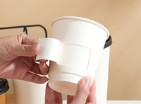 Gobelet à café jetable multi-capacités personnalisé, double paroi épaissie, avec couvercle, pour usage professionnel ou quotidien