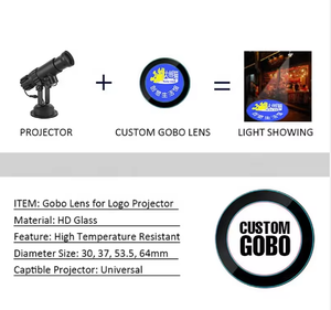 Haute température 500 degrés gravé au laser optique Gobo lumière disque en verre dichroïque verre Gobo - Product Image 4