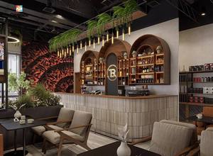 Quiosco Moderno para Cafetería y Restaurante |   Mostradores y Accesorios de Exhibición de Diseño Personalizado |   Servicio de Construcción Llave en Mano, Diseño de Mostrador para Cafetería - Product Image 5