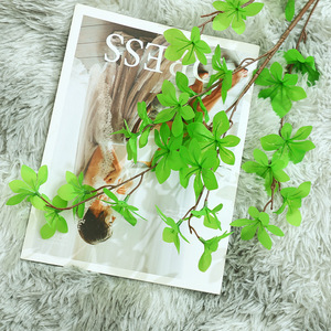 <b>Artificial</b> Pyrrhiza Wood Plant 88cm High Simulation Leaves Indoor Decorative <b>Tree</b> Branch For Home Wedding Props - Product Image 1