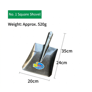 PINSHUN <b>Long</b> <b>Handle</b> Manganese Steel Spade Agricultural <b>Garden</b> Shovel Wood <b>Handle</b> 35cm Blade Green Color <b>for</b> Outdoor Farm <b>Tools</b> - Product Image 1