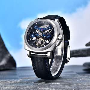 Top Luxury Men's <b>Mechanical</b> <b>Watch</b> Custom Logo Waterproof Nylon Wristwatch with ETA Movement Chronograph New Design - Product Image 5