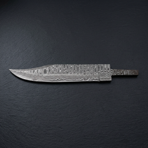 Lame vierge en acier Damas forgée légère multifonctionnelle pour la fabrication de couteaux Bowie de camping OEM/ODM/OBM DIY Full Tang faits à la main - Product Image 6