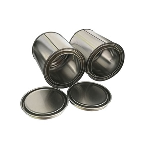 Boîte de conserve ronde <span class=keywords><strong>4L</strong></span> pour le stockage de peinture automobile Conteneur métallique vide Boîte en fer blanc Prix d'usine - Product Image 1