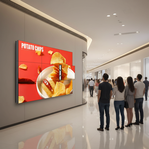 UHD 55 Inch LCD Video <b>Wall</b> <b>Display</b> Indoor Advertising 4K Splicing <b>Wall</b>-mounted Digital Signage for Shopping Mall - Product Image 1