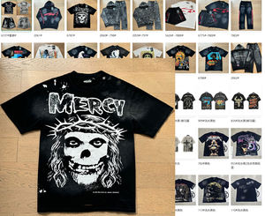 เสื้อฮู้ดดี้คุณภาพสูงสำหรับผู้ชาย ชุดวอร์มผ้าฝ้าย 100% เสื้อสเวตเชิ้ตแบบสั่งทำ เสื้อยืดแบบสวมหัว กางเกงขายาวลายดาว ชุดเซ็ต - Product Image 1