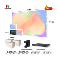 Écran d'intérieur à service frontal 640*480mm P1.53 SMD Affichage LED encastré Mur vidéo Panneau HDR10+ 800 Nits Garantie 5 ans