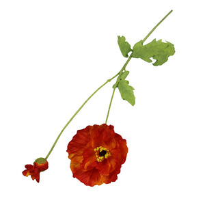 Grandes fleurs artificielles de pavot en soie, accessoires de photographie de mariage, décoration douce pour la maison, fleurs de sol - Product Image 5