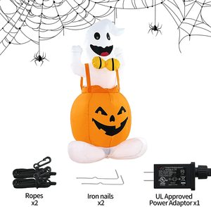 Şişirilebilir PVC Egzersiz Topu, Dahili LED'li Cadılar Bayramı Süsü, Tatil Partileri, Bahçe ve Avlu İçin - Product Image 4