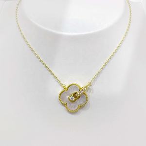 Precio de fábrica, collar con colgante de flor de plata de ley 925, moderno 2026, personalizado, verano, mamá, collares de circonita cúbica - Product Image 5