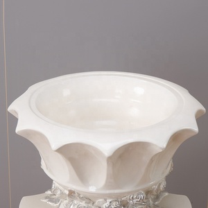 <strong>Tall</strong> Vase Indoor <strong>Outdoor</strong> Planter Fiberglass Flower <strong>Pot</strong> Round Stand Pillar Floor <strong>Plant</strong> <strong>Pots</strong> - Product Image 3