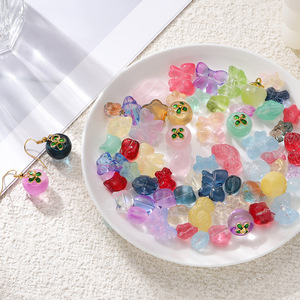 Crystal Lampwork Glass Beads Mixed Shapes Pearlescent Treatment For Jewelry Making DIY <b>Bracelets</b> Accessories Wholesale Materials - Product Image 4