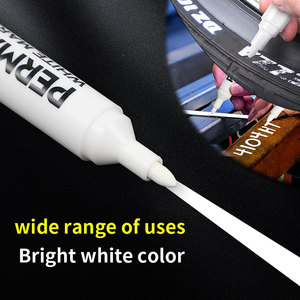 Pennarello bianco 12 pz pennarello indelebile bianco <span class=keywords><strong>per</strong></span> ruote in legno ceramica vetro metallo - Product Image 4