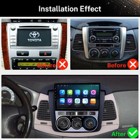 2 Din Apple Carplay Multimédia Stéréo IPS Ecran Android Autoradio avec GPS USB BT WIFI 4G RDS pour Toyota Innova 2008 2009 2010