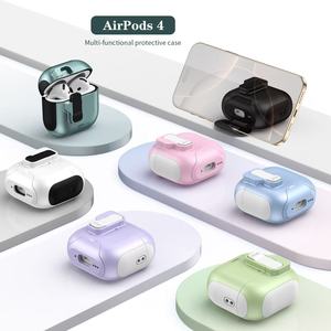 Funda <span class=keywords><strong>de</strong></span> Silicona <span class=keywords><strong>de</strong></span> Alta Calidad para <span class=keywords><strong>AirPods</strong></span> <span class=keywords><strong>Pro</strong></span> 3 y <span class=keywords><strong>AirPods</strong></span> 4, <span class=keywords><strong>Segunda</strong></span> <span class=keywords><strong>Generación</strong></span>, con Tapa Abatible y Soporte - Product Image 3