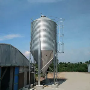 Silo de alimentación de 20 toneladas de chapa de acero galvanizado Global Reach para agricultura