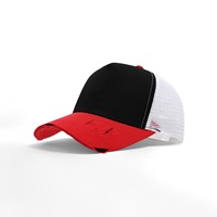 Gorras de Béisbol Deportivas de 5 Paneles con Logotipo Bordado Personalizado, Gorras Trucker de Poliéster y Algodón, Venta al Por Mayor, Unisex para Hombre