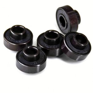 Roulements à billes pour skateboard/longboard 8*22*12.6mm 8*22*13.1mm à gorge profonde intégrée 608-2RS avec anneaux noirs et extension interne d'un côté - Product Image 3