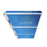 Échangeur de chaleur pour climatiseur à serpentin évaporateur de réfrigérant personnalisé, tube en cuivre, ailettes en aluminium hydrophiles bleues