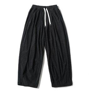 กางเกงขายาวบุขนหนานุ่มสำหรับผู้ชาย ผ้าลูกฟูก ไซส์ใหญ่ ทรงหลวม ขากว้าง กางเกงลำลองสำหรับฤดูใบไม้ร่วงและฤดูหนาว - Product Image 6