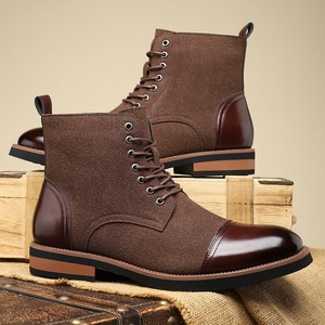 Zapatos Oxford de Cuero con Punta Cuadrada a la Moda para Hombre y Mujer en Pares, Cómodos, Transpirables, con Cierre de Cordones y Función Antideslizante - Product Image 2