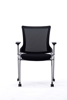 Ensemble de conférence Kehong, chaise de direction pliable sans roulettes, chaise de formation fixe de bureau avec tablette d'écriture, meilleure chaise de bureau en fer
