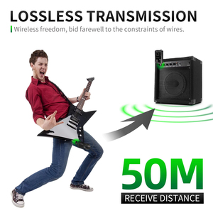 Microphone de guitare sans fil Xtuga PR260JT UHF 6,35 mm avec connecteur XLR, <span class=keywords><strong>en</strong></span> plastique, garantie 1 an, pour performance sur <span class=keywords><strong>scène</strong></span> - Product Image 3