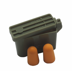 DFEP01 Silicon Rubber Earmuff with Chain Rope for Use with Green Plastic <b>Box</b> - Product Image 1