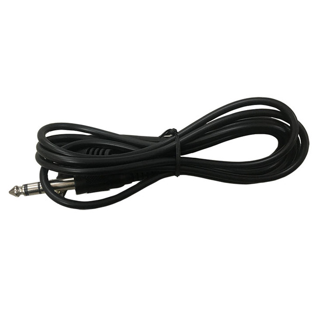 Hot Selling 1/4 Inch TRS Instrument 6.35mm Straight to Right Angle 6.35mm Stereo Audio Cable for Guitar Instrument Speaker