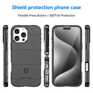 Funda Protectora Resistente Rugged Shield Esmerilada a Prueba de Golpes para iPhone 16 Pro Max 15 Pro 14 Plus 13 12 11 XS Max XR 7 8 Plus SE4 - Product Image 6