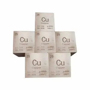 Wholesale High Quality Polished 10mm 25.4mm 38.1mm Copper Cube