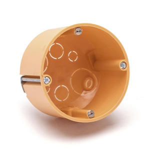 Scatola da incasso per interruttore a 1 pulsante, colore arancione, ideale per installazioni elettriche in abitazioni e uffici. - Product Image 1
