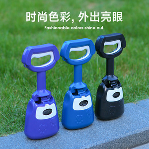 Recogedor de excrementos portátil para perros con soporte para bolsas, para perros pequeños y medianos, herramienta de plástico para la eliminación de desechos de mascotas - Product Image 3