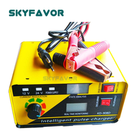 Chargeur de batterie intelligent pour véhicules électriques 12V 24V 20A, chargeur de batterie 12V pour moto, camion, bateau, chargeur de batterie au plomb-acide