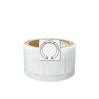 Muestra Gratuita de Etiqueta de Papel RFID UHF Redonda de 30 mm con Chip KU7, Inlay Seco Impermeable para Gestión de Inventario de Hoteles, Control de Acceso