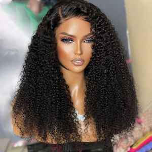Perruques Lace Front Wigs bouclées 13x4, perruques Lace Frontal wig bon marché pour femmes noires, perruques Lace Closure wig sans colle bon marché - Product Image 1