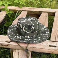 Activités d'été en plein air Pêche Randonnée Protection solaire Denim Camouflage Boonie Hat Wide Brim Tactical Breathable Waterproof