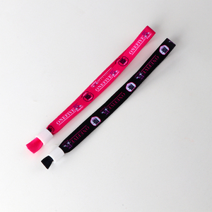 Parti Bilekliği için Özel Kumaş Bileklikler, Tek Kullanımlık Kilitli Kumaş Bileklikler Etkinlikler için - Product Image 6